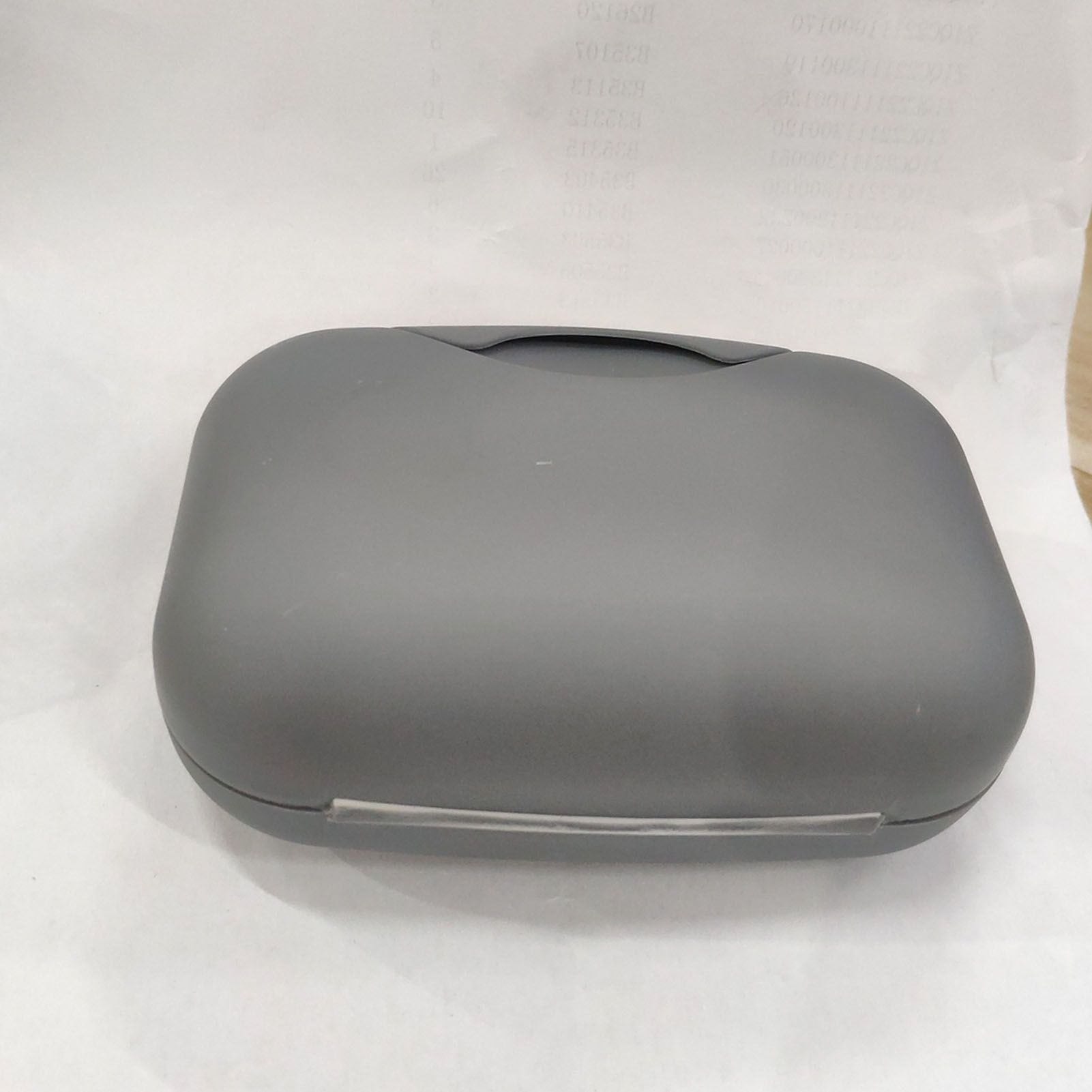 Soap Container Waterproof Washable Grey Portable Soap Case with Lock for Home Ourdoor Travelling V1294-YM0512-3112220081311