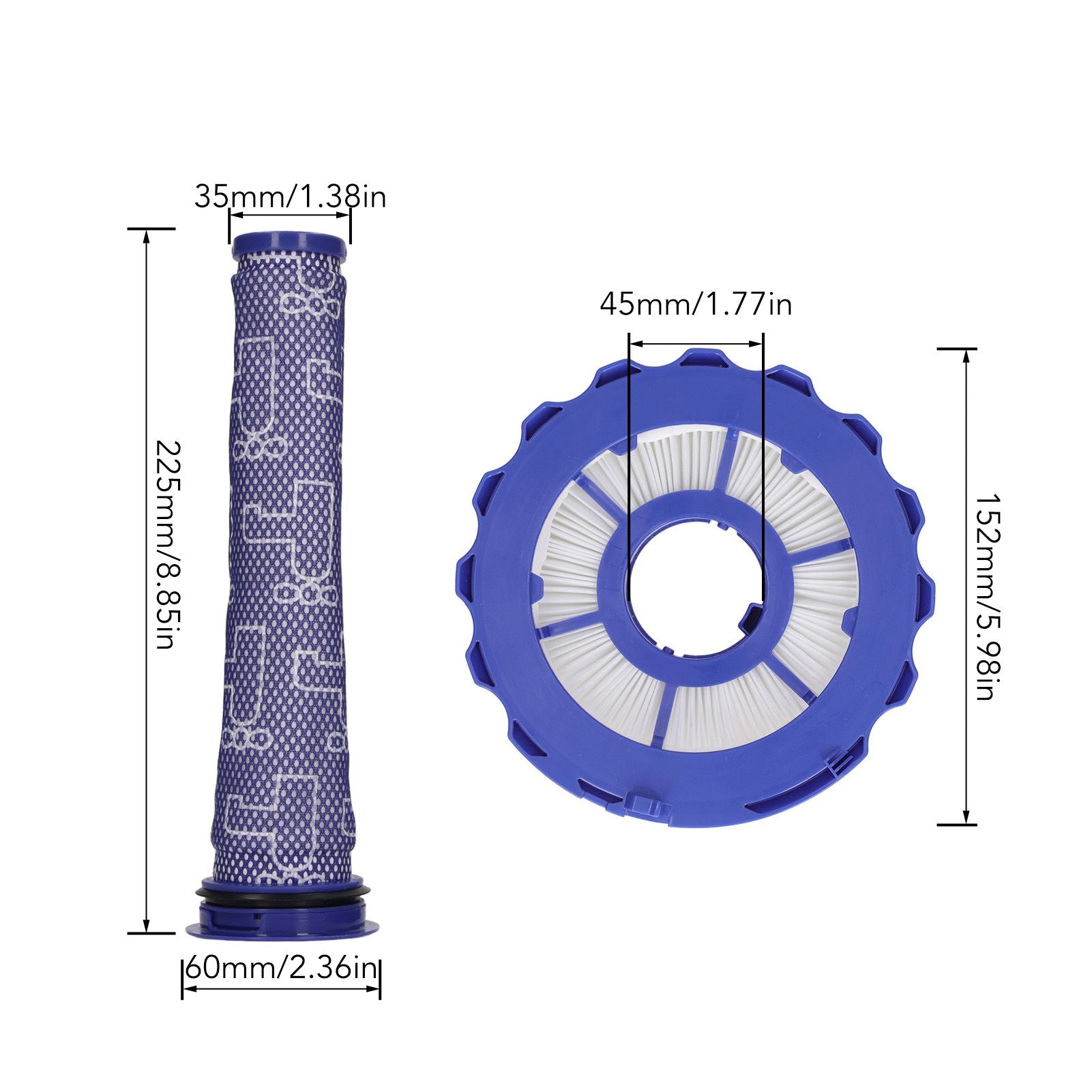 Vacuum Cleaner Filters for DC40 Sweeper Filters Elements Replacement Accessories V1294-YM0512-3113220252011