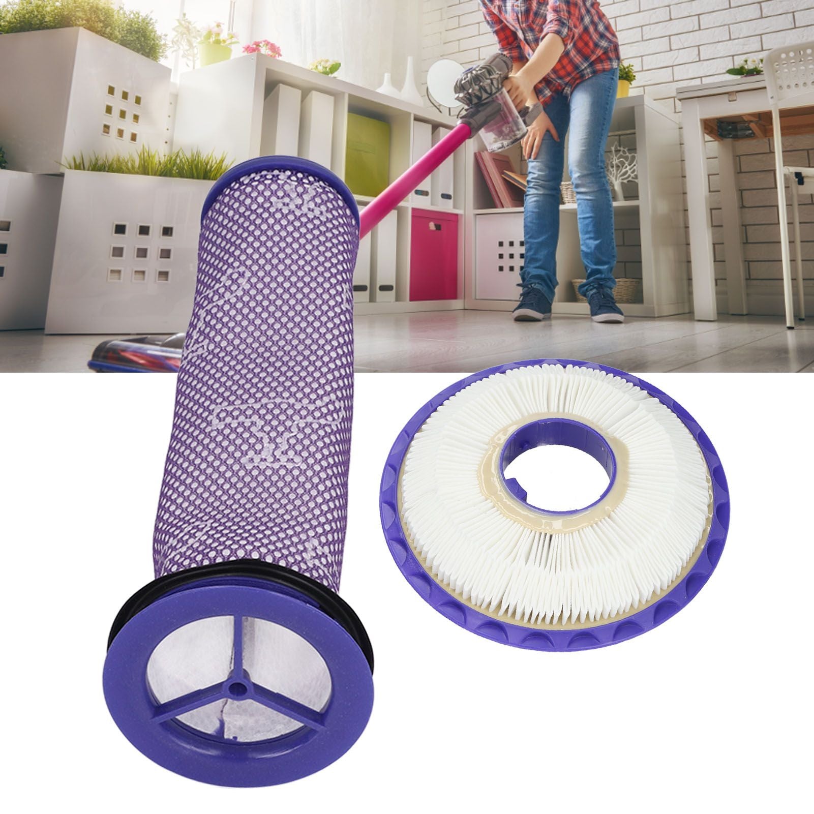 Post Filter Pre Filter Set for DC41 DC65 DC66 Vacuum Cleaner Replaces Part Filters Replacement V1294-YM0512-3113220252711