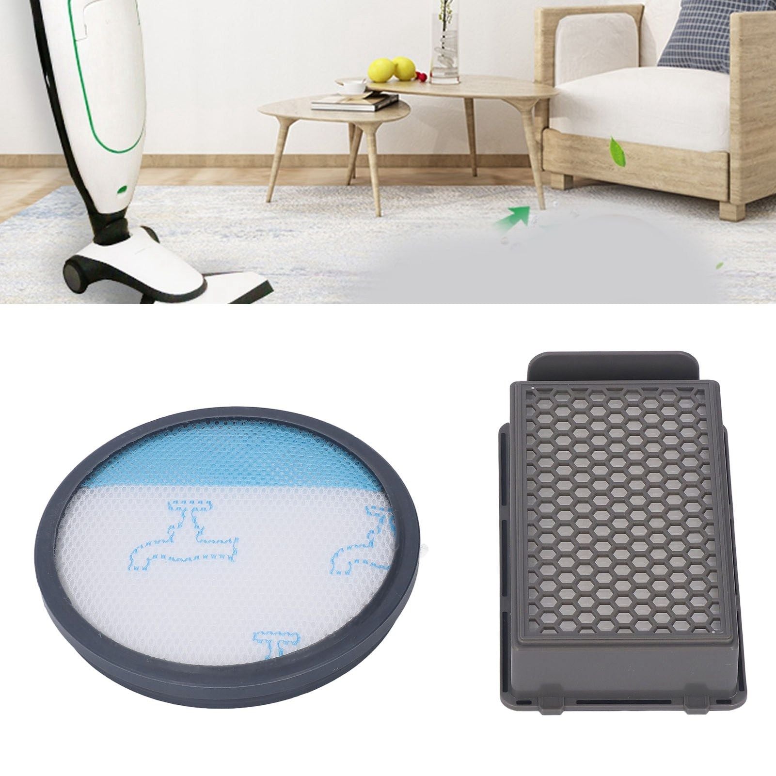 Round Filter Rectangular Filter for Rowenta RO3715 RO3759 RO3798 Vacuum Cleaner Accessories V1294-YM0512-3113220254711