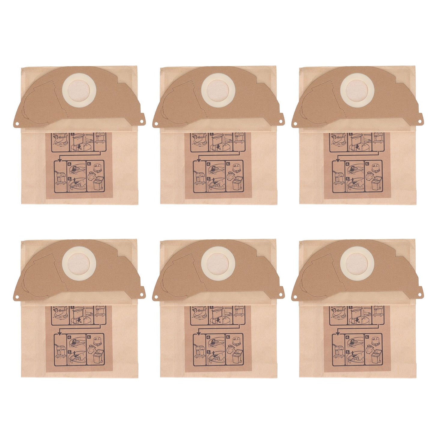 Vacuum Cleaner Paper Garbage Dust Bag for Karcher WD2250 A2004 A2054 MV2 Vacuum Cleaner V1294-YM0512-3113220254811