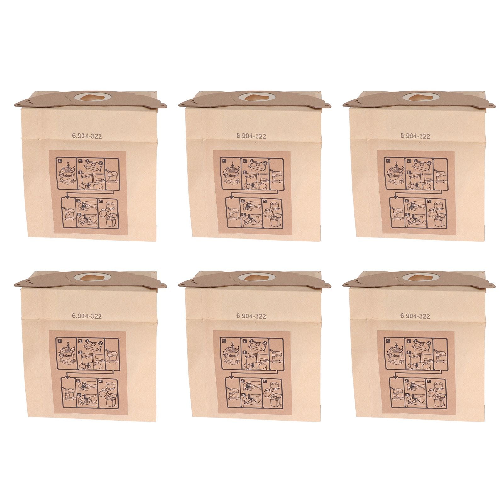 Vacuum Cleaner Paper Garbage Dust Bag for Karcher WD2250 A2004 A2054 MV2 Vacuum Cleaner V1294-YM0512-3113220254811