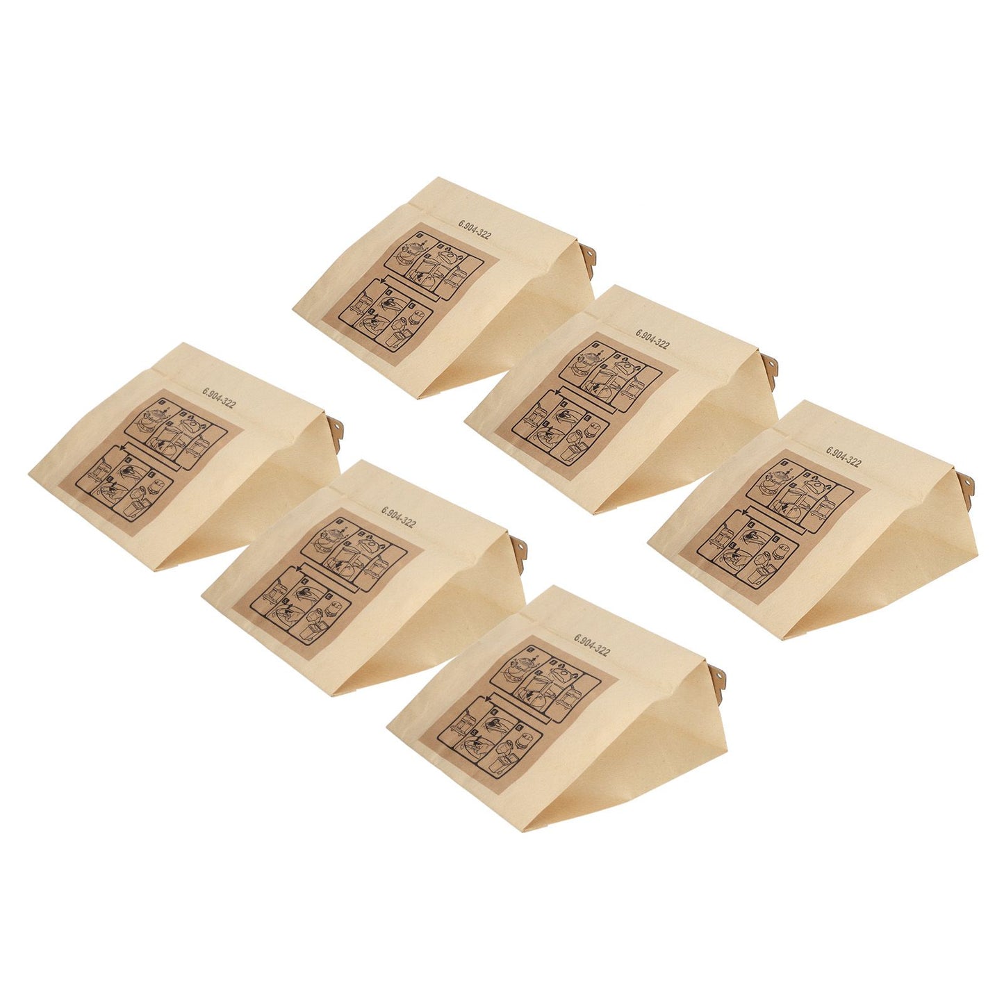 Vacuum Cleaner Paper Garbage Dust Bag for Karcher WD2250 A2004 A2054 MV2 Vacuum Cleaner V1294-YM0512-3113220254811