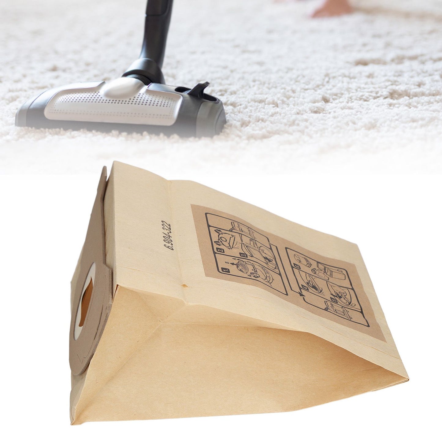 Vacuum Cleaner Paper Garbage Dust Bag for Karcher WD2250 A2004 A2054 MV2 Vacuum Cleaner V1294-YM0512-3113220254811