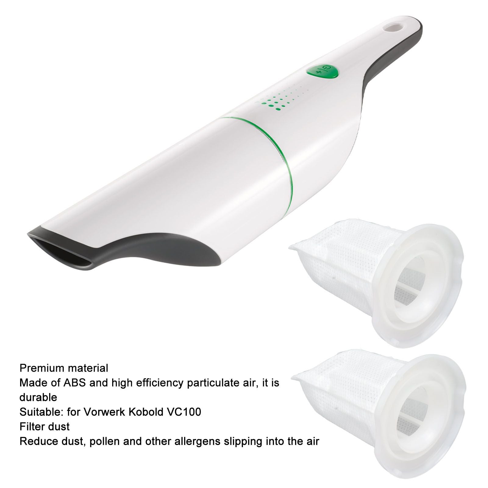 Vacuum Cleaner Filters for Vorwerk Kobold VC100 Sweeper Replacement Filter Elements Parts V1294-YM0512-3113220269611