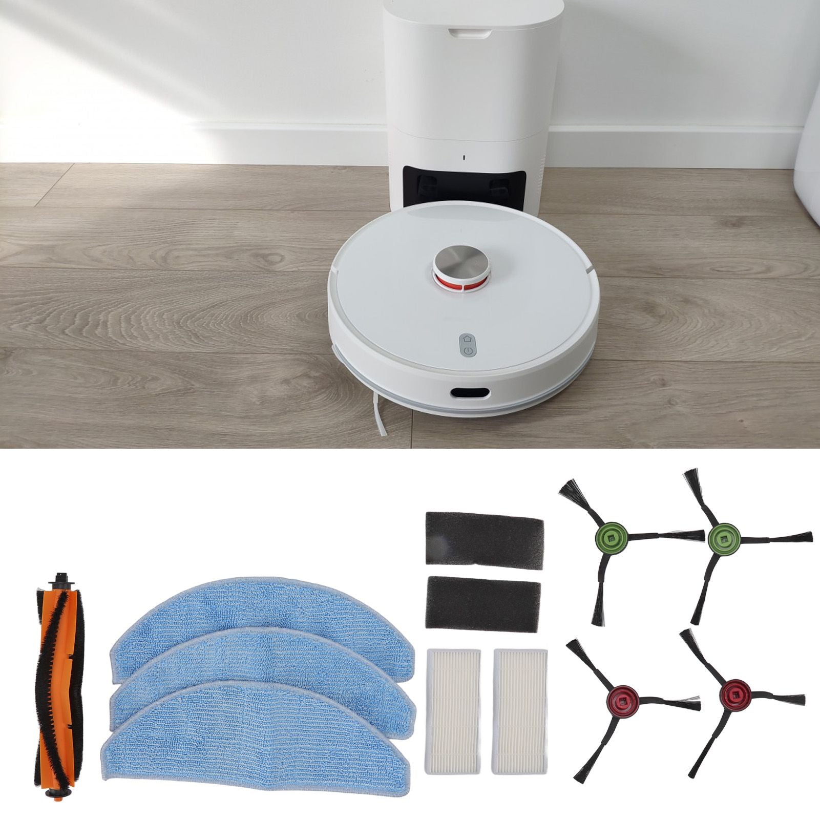 Robot Vacuum Cleaner Accessories Kit For Lydsto G2 Main Roller Brush Side Brushes Filters Mop Cloth V1294-YM0512-3113220271411