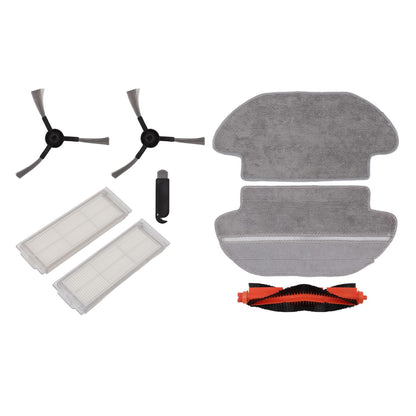 Vacuum Cleaner Main Roller Brush Kit with Side Brush Mop Cloth Filter for Conga 3290 3490 3690 for Proscenic V1294-YM0512-3113220272011