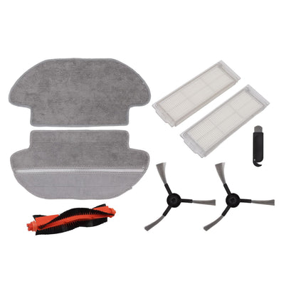 Vacuum Cleaner Main Roller Brush Kit with Side Brush Mop Cloth Filter for Conga 3290 3490 3690 for Proscenic V1294-YM0512-3113220272011