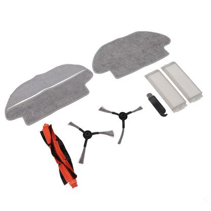 Vacuum Cleaner Main Roller Brush Kit with Side Brush Mop Cloth Filter for Conga 3290 3490 3690 for Proscenic V1294-YM0512-3113220272011