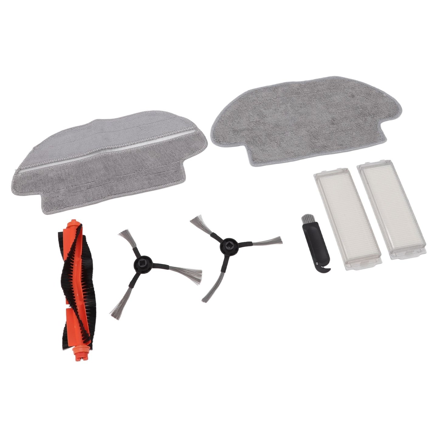 Vacuum Cleaner Main Roller Brush Kit with Side Brush Mop Cloth Filter for Conga 3290 3490 3690 for Proscenic V1294-YM0512-3113220272011