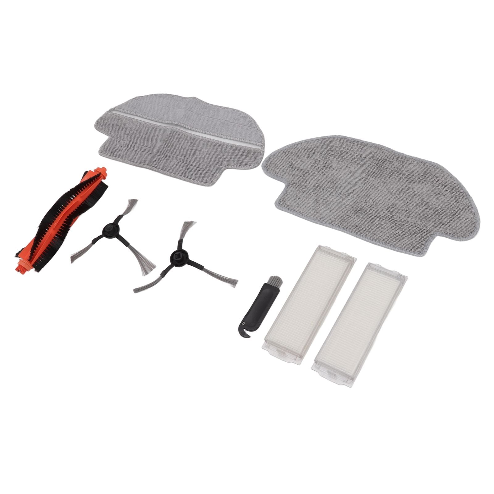 Vacuum Cleaner Main Roller Brush Kit with Side Brush Mop Cloth Filter for Conga 3290 3490 3690 for Proscenic V1294-YM0512-3113220272011