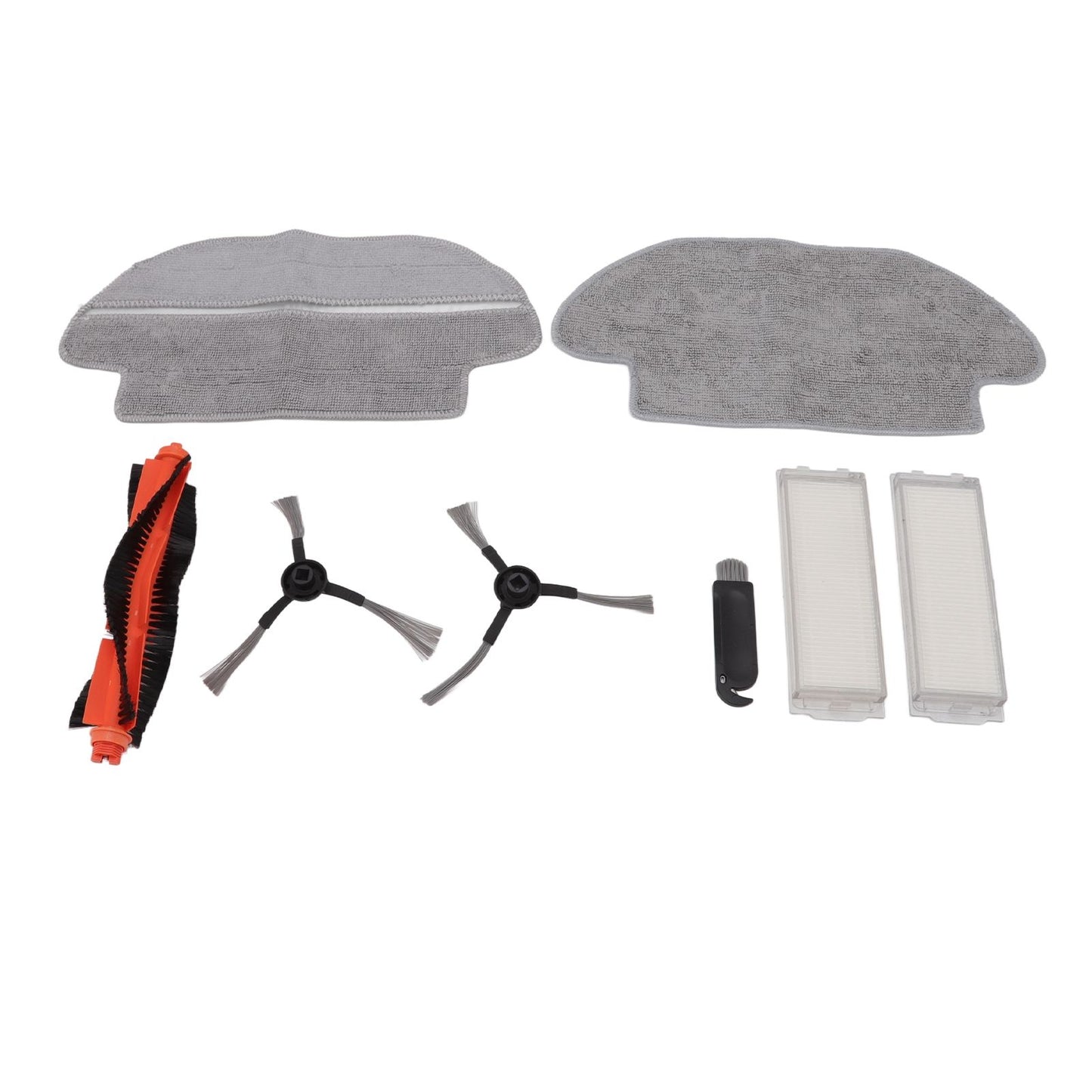 Vacuum Cleaner Main Roller Brush Kit with Side Brush Mop Cloth Filter for Conga 3290 3490 3690 for Proscenic V1294-YM0512-3113220272011