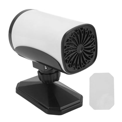 150W Car Heater 2 Modes Warming Cooling 360 Degree Rotation Portable Car Defroster Defogger 12V White V1294-YM0512-3113220272211