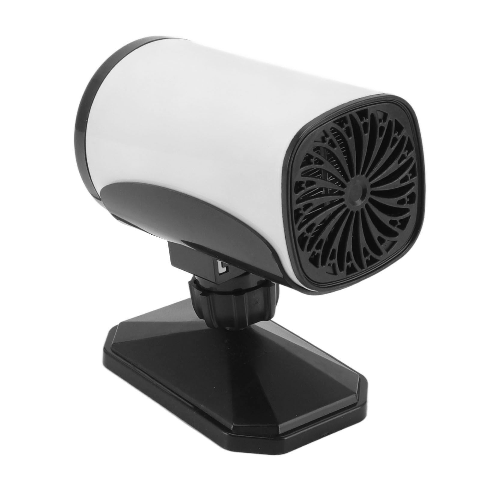 150W Car Heater 2 Modes Warming Cooling 360 Degree Rotation Portable Car Defroster Defogger 12V White V1294-YM0512-3113220272211