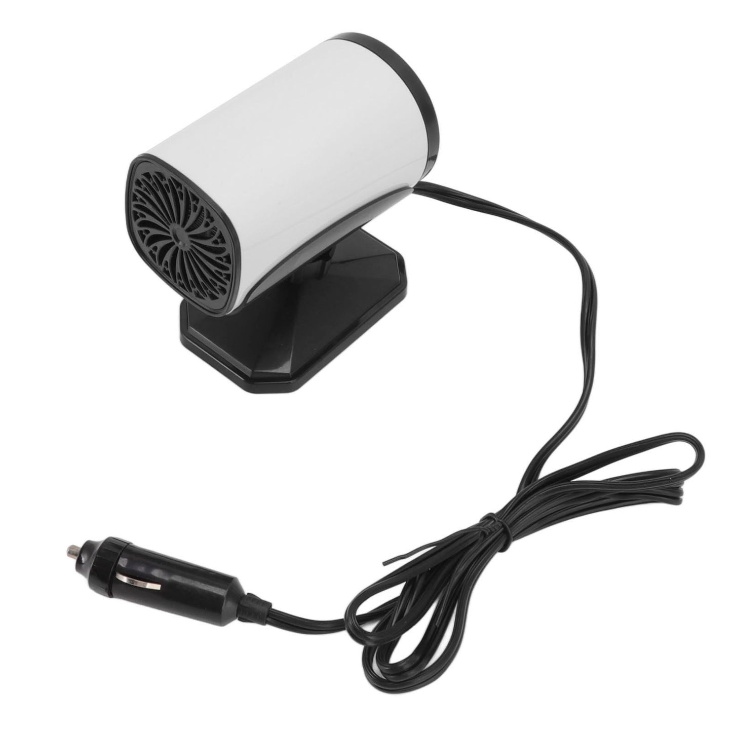150W Car Heater 2 Modes Warming Cooling 360 Degree Rotation Portable Car Defroster Defogger 12V White V1294-YM0512-3113220272211