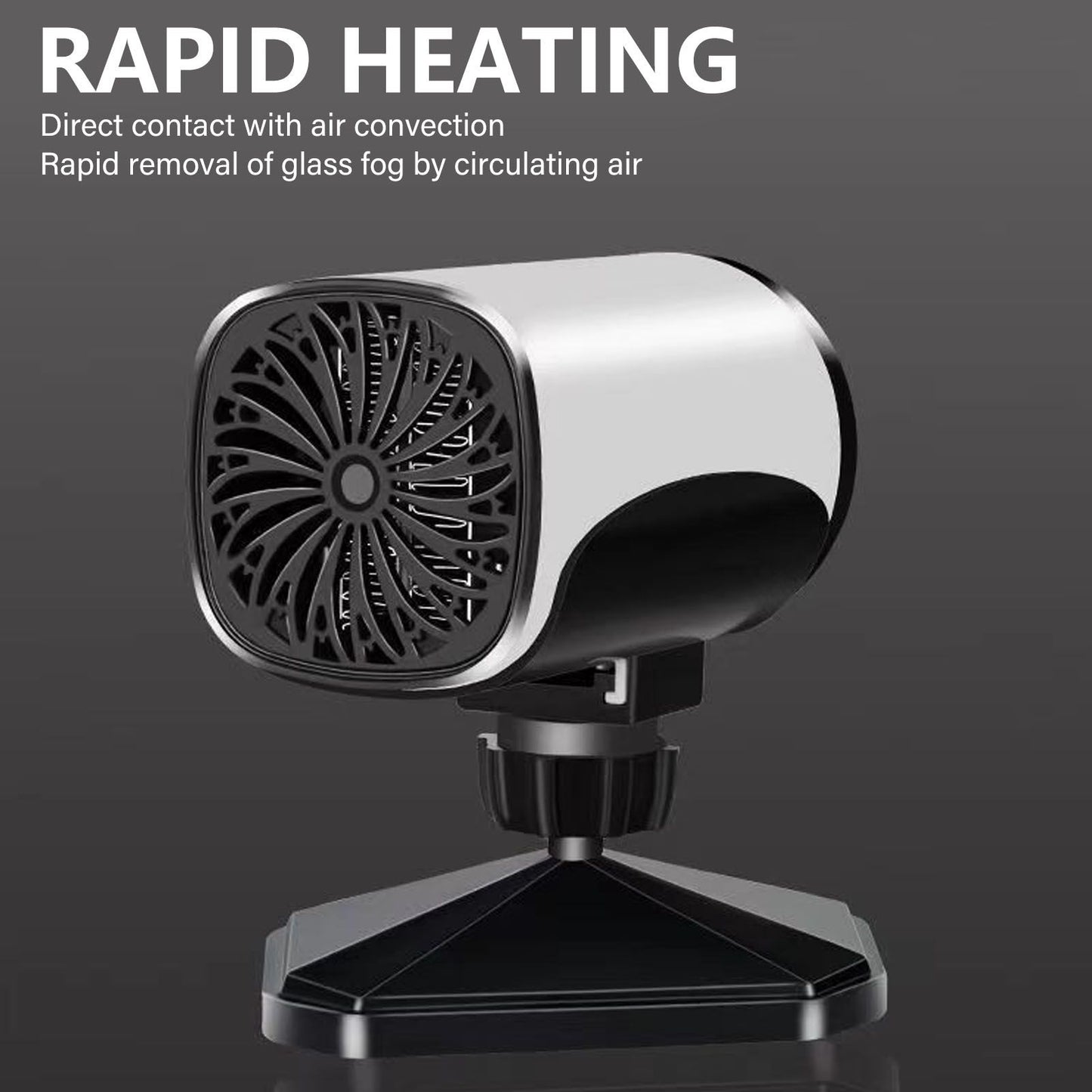 150W Car Heater 2 Modes Warming Cooling 360 Degree Rotation Portable Car Defroster Defogger 12V White V1294-YM0512-3113220272211