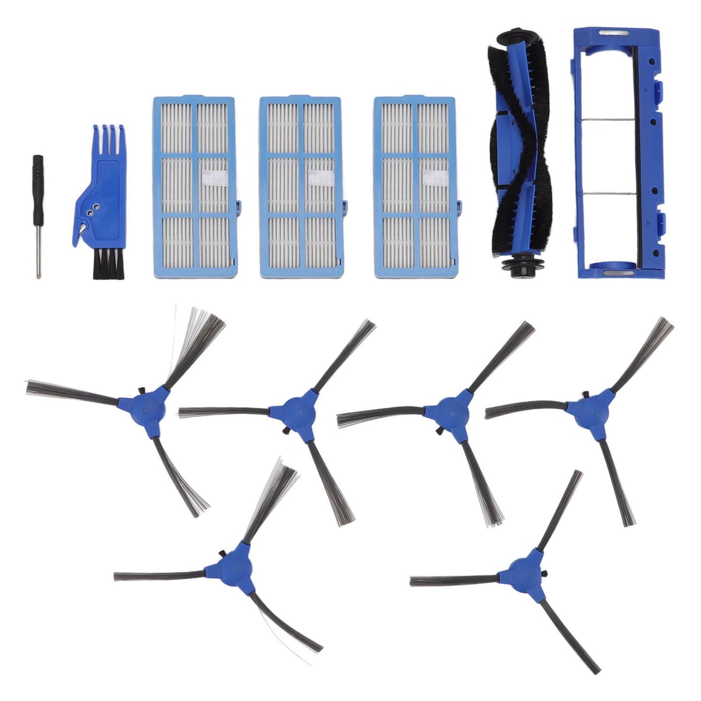 Main Brush Side Brush Filter Kit Vacuum Cleaner Accessories for Bagotte BG600 Vacuum Cleaner Replacement Part V1294-YM0512-3113220272711