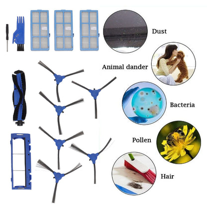 Main Brush Side Brush Filter Kit Vacuum Cleaner Accessories for Bagotte BG600 Vacuum Cleaner Replacement Part V1294-YM0512-3113220272711