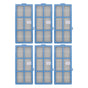 6PCS Sweeper Filter Set High Efficiency Particulate Air Sweeper Filter Set for Bagotte BG600 Accessories V1294-YM0512-3113220272911