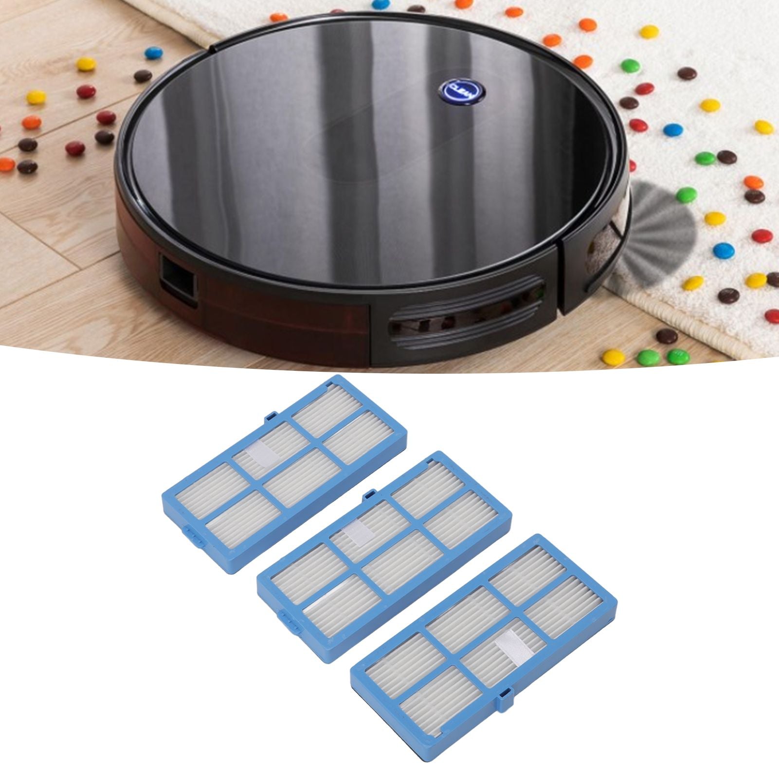 6PCS Sweeper Filter Set High Efficiency Particulate Air Sweeper Filter Set for Bagotte BG600 Accessories V1294-YM0512-3113220272911