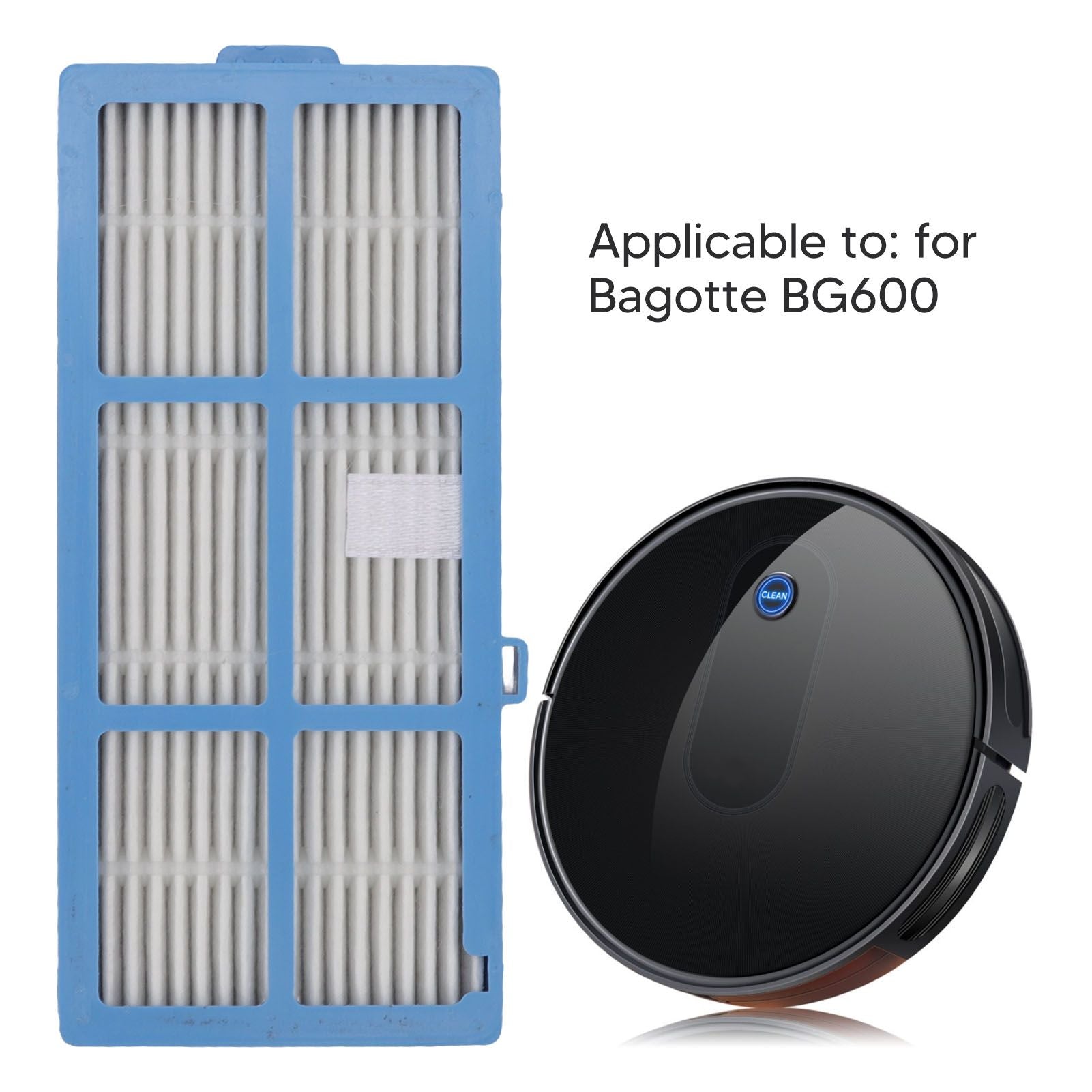 6PCS Sweeper Filter Set High Efficiency Particulate Air Sweeper Filter Set for Bagotte BG600 Accessories V1294-YM0512-3113220272911