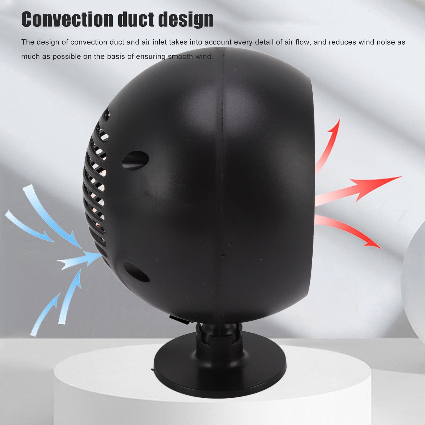 Car Space Heater High Power Multi Angle Rotation Black Windscreen Demister for Driving 12V V1294-YM0512-3113220273011