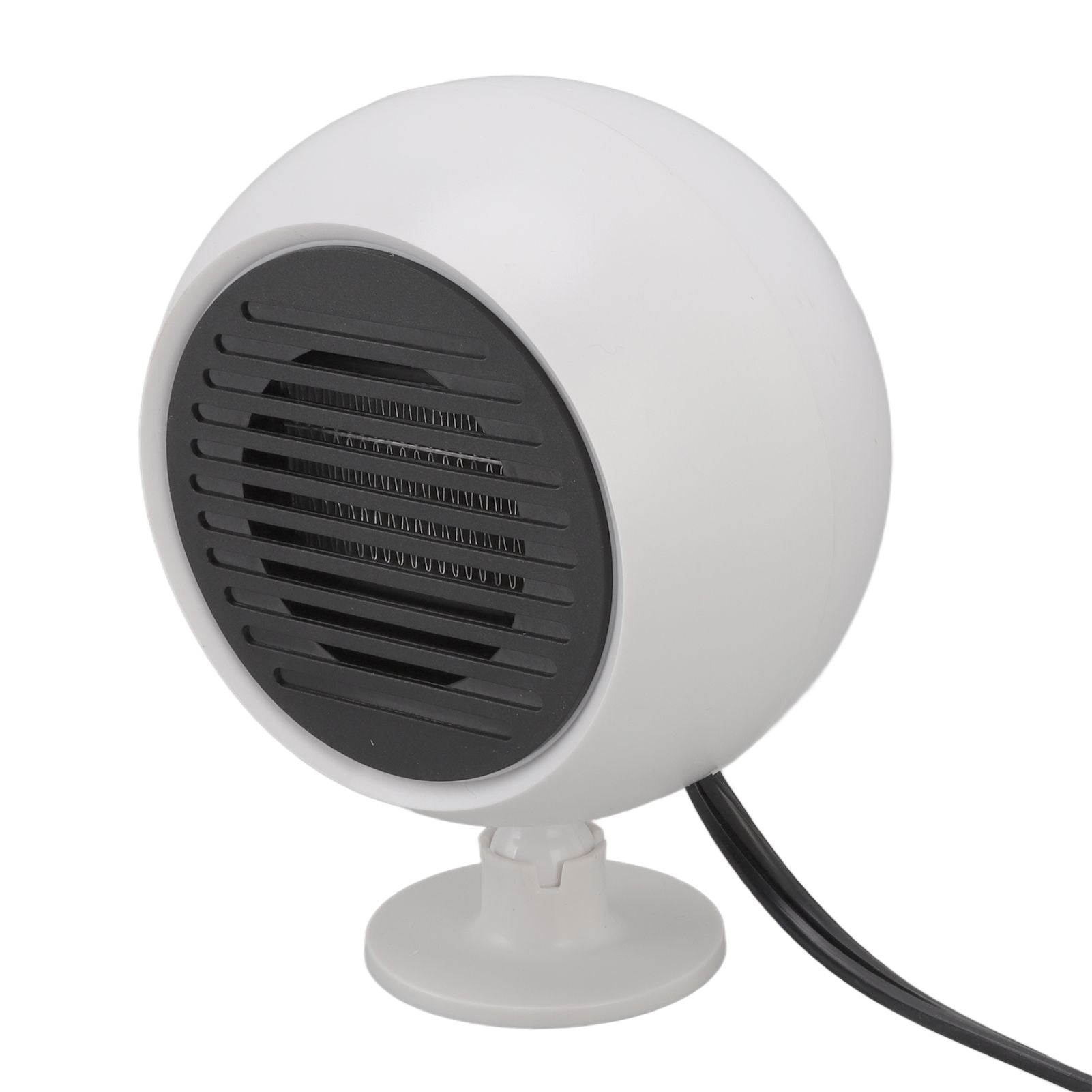 Car Heater Constant Temperature Low Noise Wide Angle 360 degrees Adjustable Car Heater Fan White 12V V1294-YM0512-3113220273111