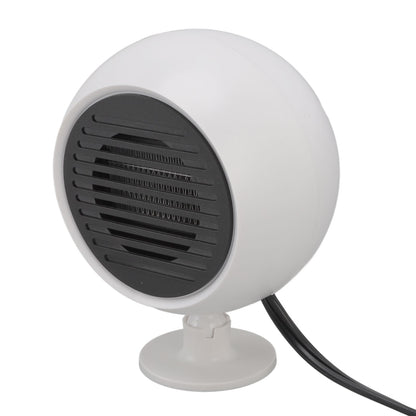 Car Heater Constant Temperature Low Noise Wide Angle 360 degrees Adjustable Car Heater Fan White 12V V1294-YM0512-3113220273111