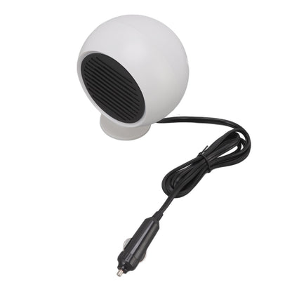 Car Heater Constant Temperature Low Noise Wide Angle 360 degrees Adjustable Car Heater Fan White 12V V1294-YM0512-3113220273111