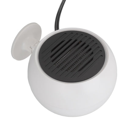 Car Heater Constant Temperature Low Noise Wide Angle 360 degrees Adjustable Car Heater Fan White 12V V1294-YM0512-3113220273111