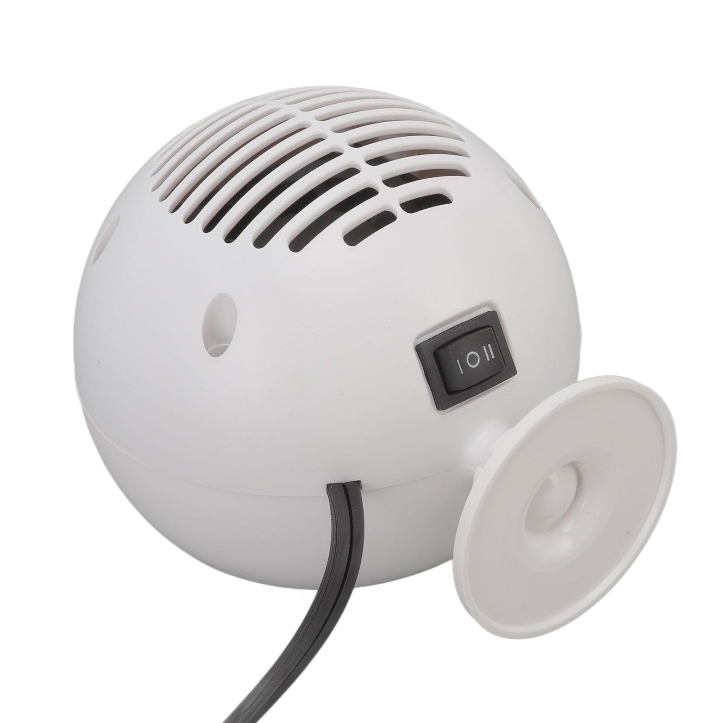 Car Heater Constant Temperature Low Noise Wide Angle 360 degrees Adjustable Car Heater Fan White 12V V1294-YM0512-3113220273111
