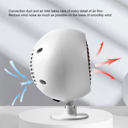 Car Heater Constant Temperature Low Noise Wide Angle 360 degrees Adjustable Car Heater Fan White 24V V1294-YM0512-3113220273112