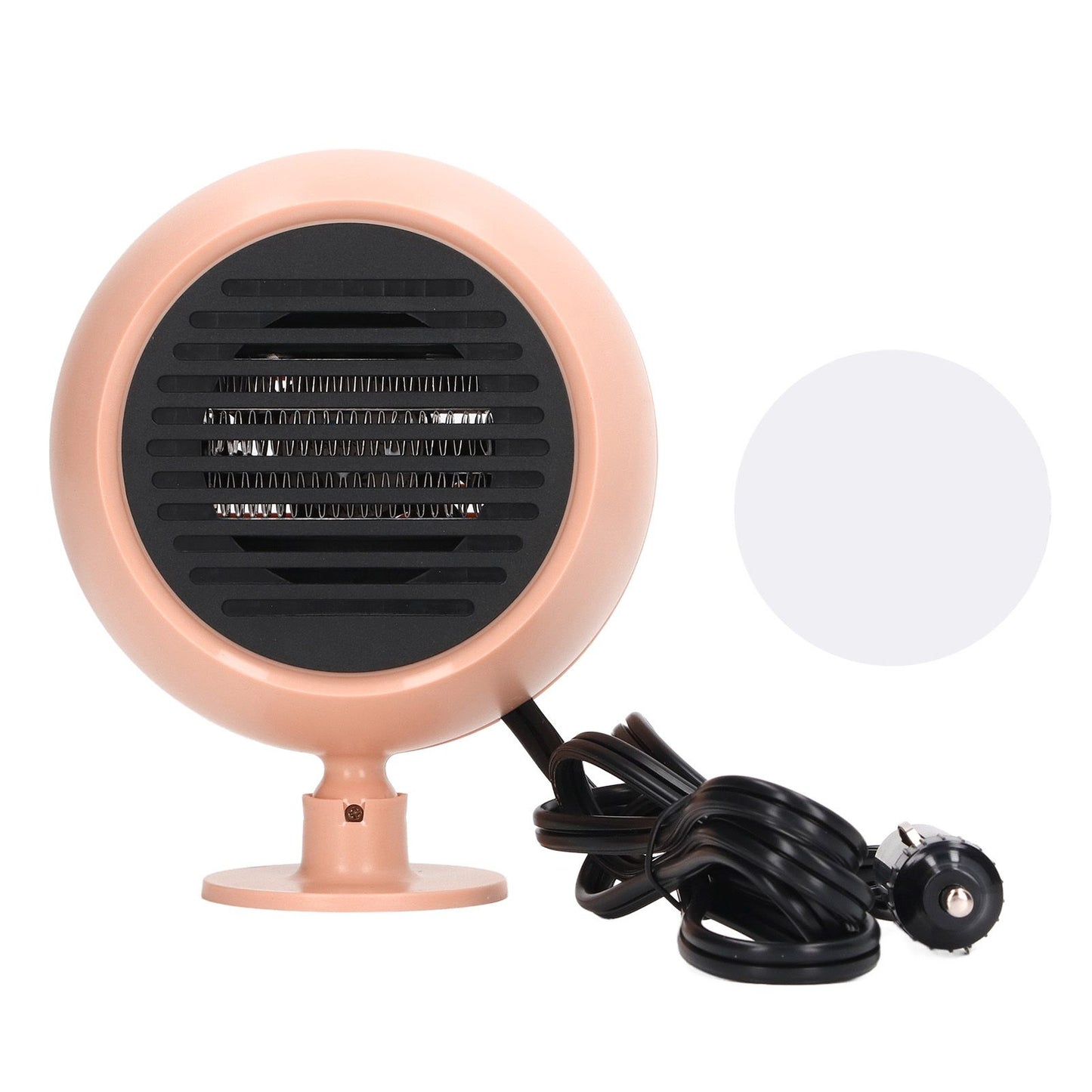 Car Heater Multi Angle Rotation Planetary Car Heater Portable Windshield Defogger Defroster Pink 12V V1294-YM0512-3113220273211