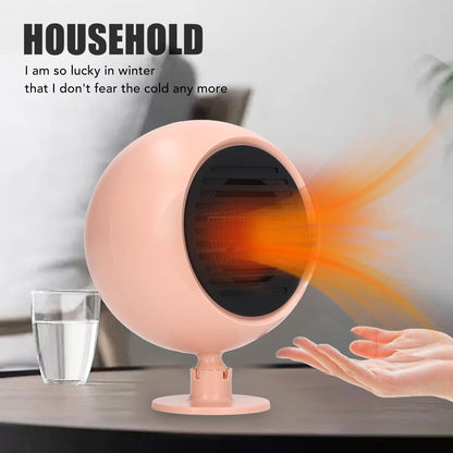 Car Heater Multi Angle Rotation Planetary Car Heater Portable Windshield Defogger Defroster Pink 12V V1294-YM0512-3113220273211