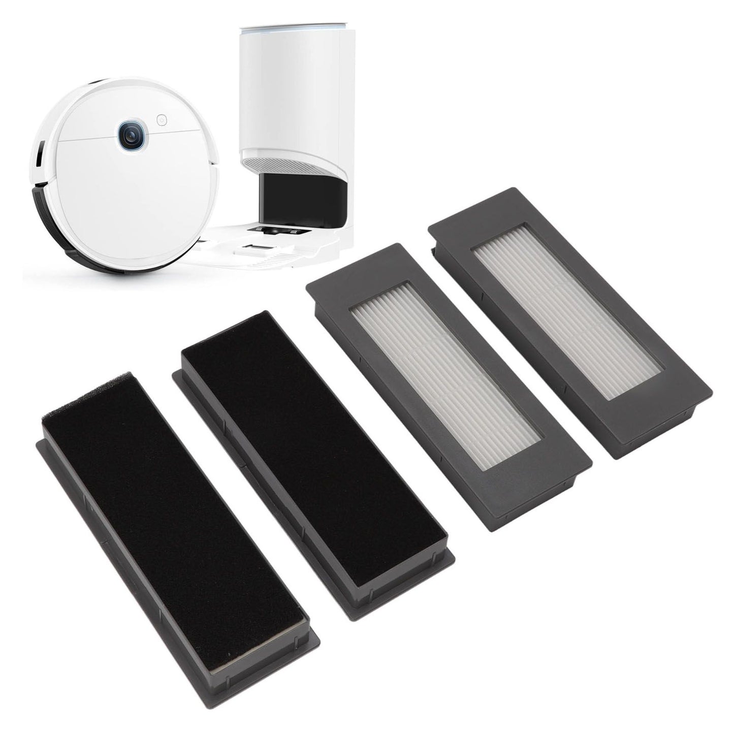 4Pcs Replacement Filter for Yeedi VAC Max Station Vacuum Cleaner Replacement Repair Parts V1294-YM0512-3113220273411
