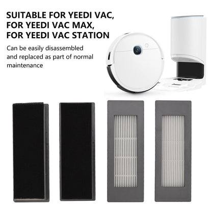 4Pcs Replacement Filter for Yeedi VAC Max Station Vacuum Cleaner Replacement Repair Parts V1294-YM0512-3113220273411