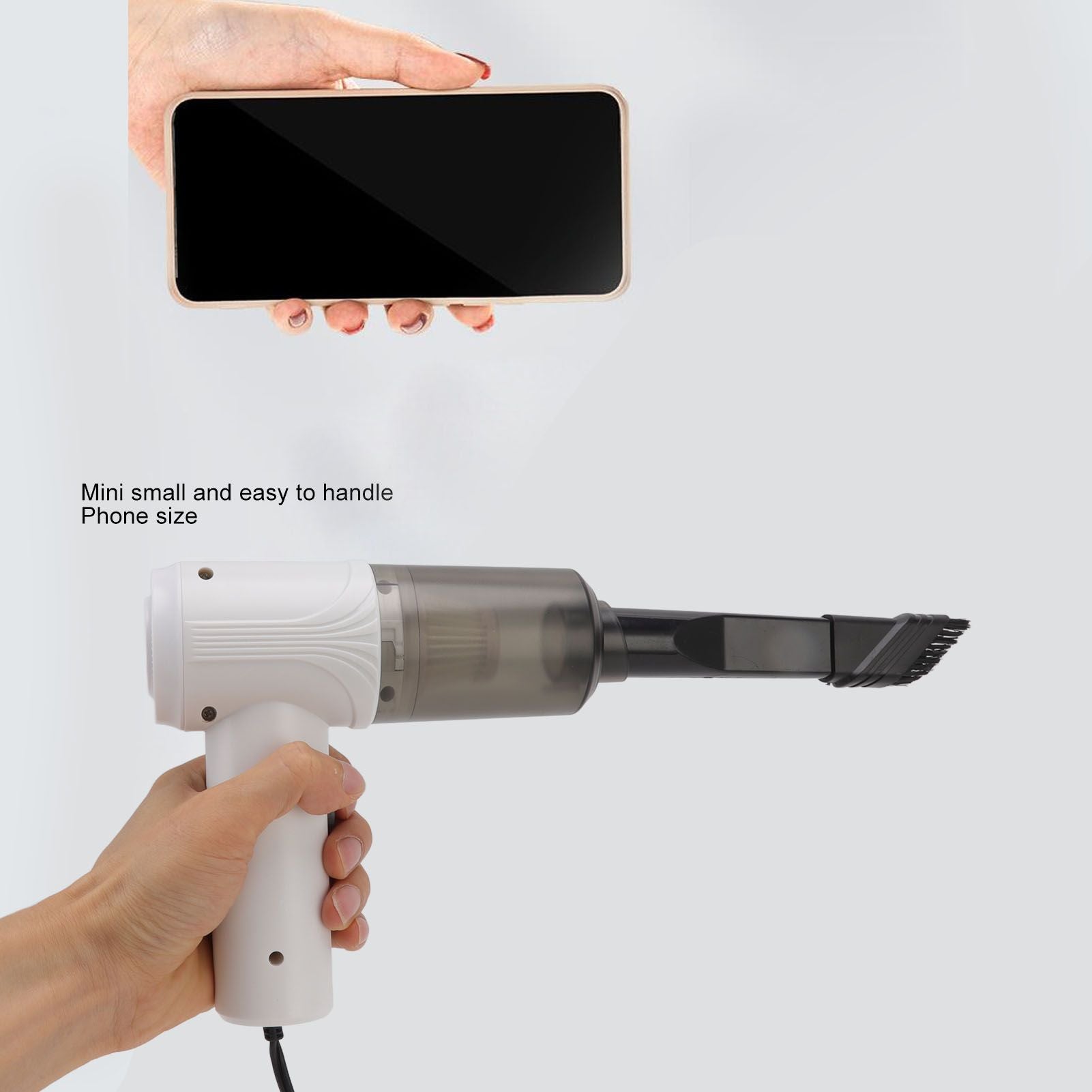 Car Vacuum Cleaner 360 degrees Cleaning Washable Filter Screen Portable Handheld Vacuum Cleaner Inflator 12V V1294-YM0512-3113220273612