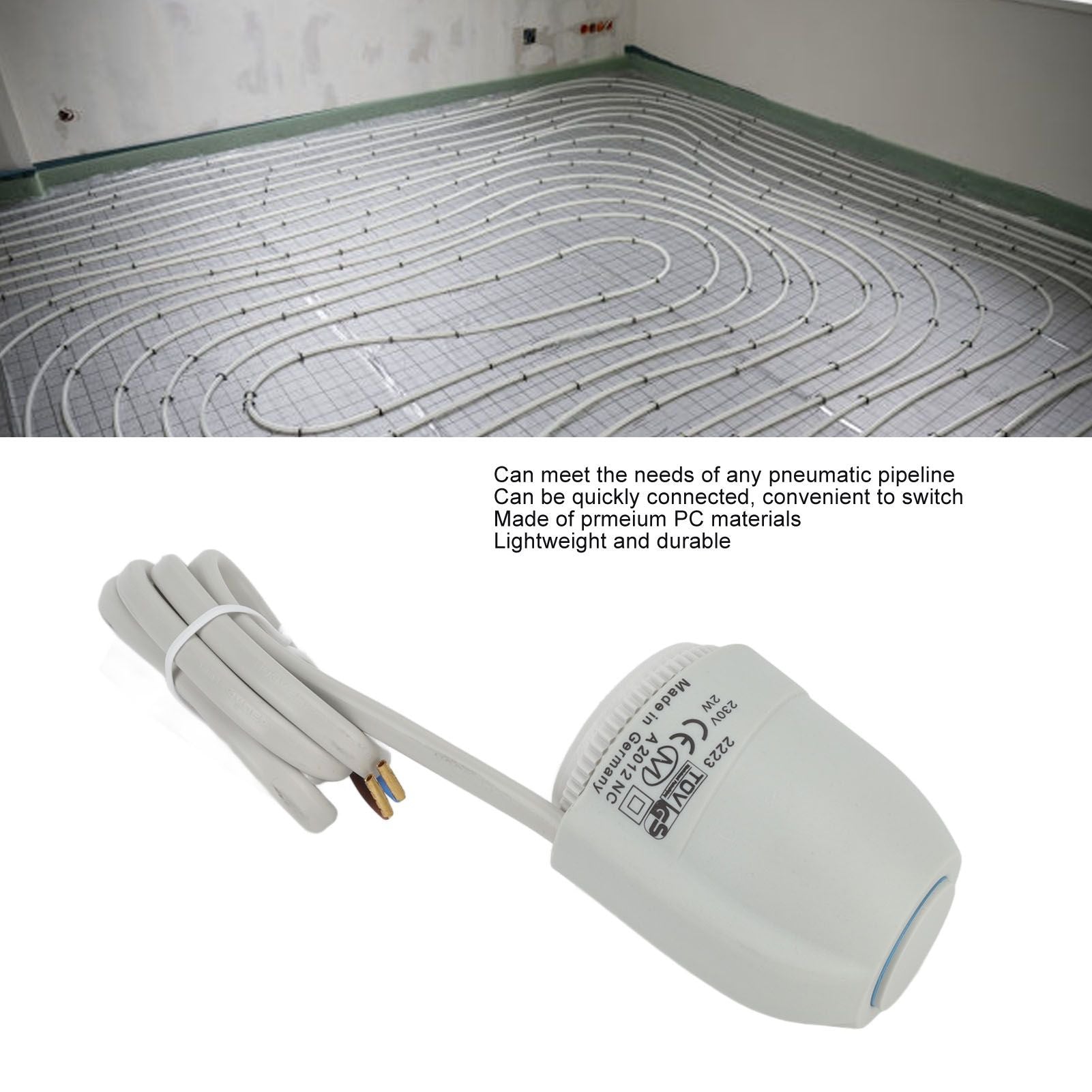 2W Electric Thermal Actuator Manifold Closed IP54 Waterproof Floor Heating Thermostatic Valve for Heating V1294-YM0512-3113220274211