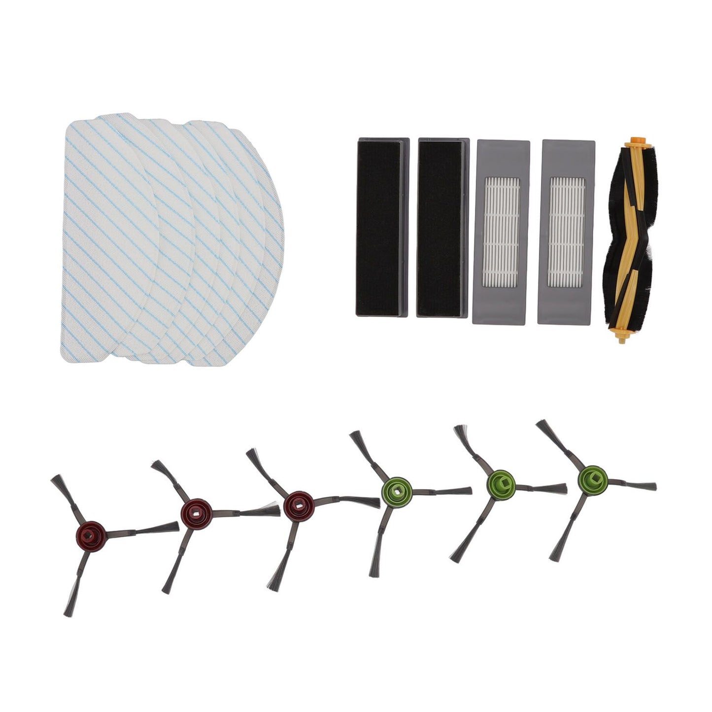 Replacement Accessories Kit for Yeedi Vac 2pro Robot Cleaner Main Side Brush with Filter and Mopping Cloths V1294-YM0512-3113220274411