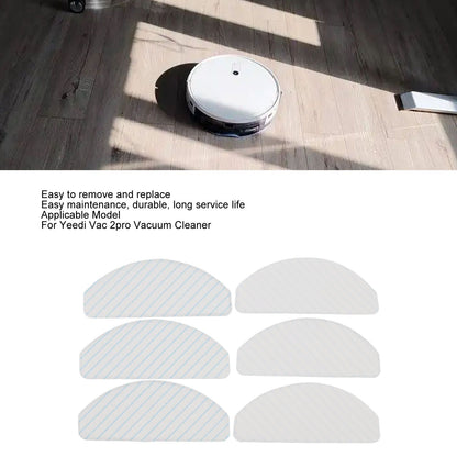 6 Pcs Mop Cloth for Yeedi Vac 2pro Vacuum Cleaner Cleaning Pads Replacement Parts Sweeper Accessories V1294-YM0512-3113220274511