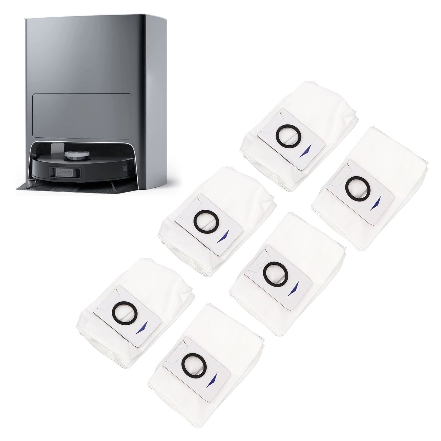 6pcs Vacuum Cleaner Dust Bags for DEEBOT X1 Omni Replaceable Dust Collection Bag Vacuum Cleaner Accessory V1294-YM0512-3113220274711