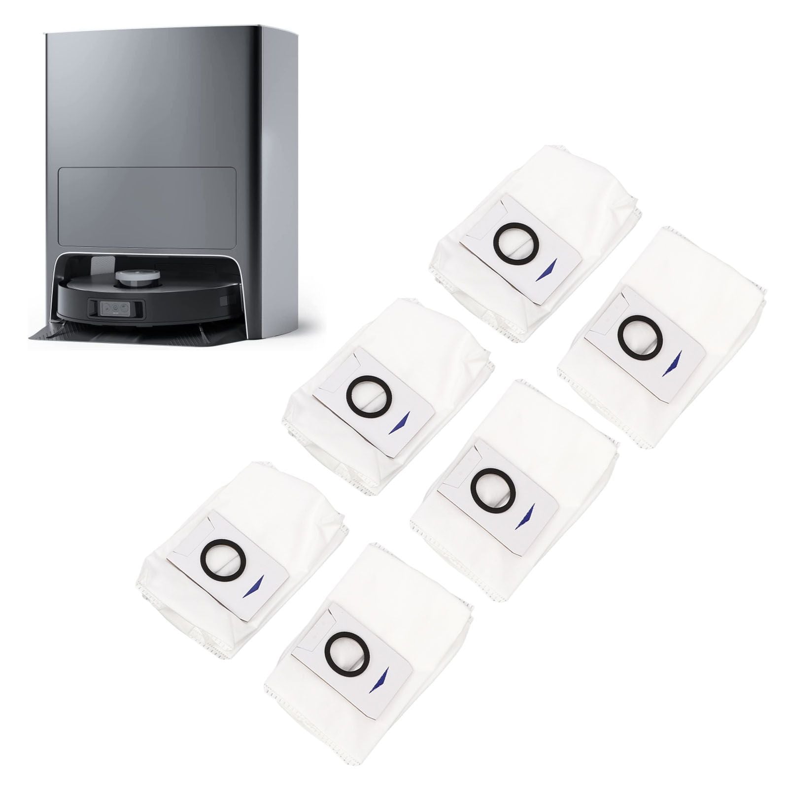 6pcs Vacuum Cleaner Dust Bags for DEEBOT X1 Omni Replaceable Dust Collection Bag Vacuum Cleaner Accessory V1294-YM0512-3113220274711