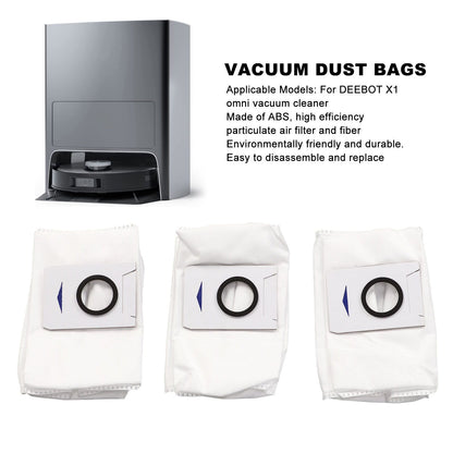 6pcs Vacuum Cleaner Dust Bags for DEEBOT X1 Omni Replaceable Dust Collection Bag Vacuum Cleaner Accessory V1294-YM0512-3113220274711