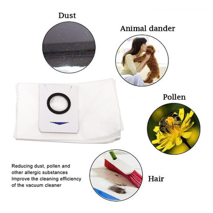 6pcs Vacuum Cleaner Dust Bags for DEEBOT X1 Omni Replaceable Dust Collection Bag Vacuum Cleaner Accessory V1294-YM0512-3113220274711