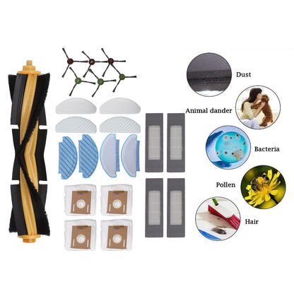 Sweeper Brush Filter Dust Bag Cloth and Rag Sweeper Accessories for DEEBOT OZMO T8 T8aivi Replacement V1294-YM0512-3113220274811