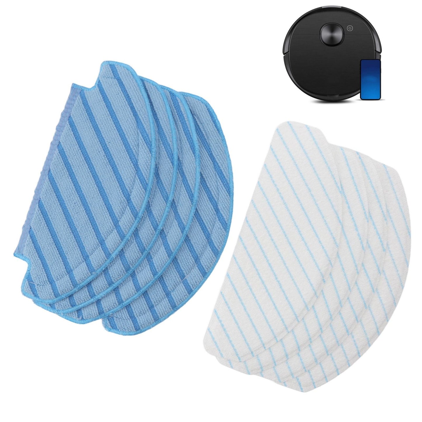 8 Pcs Mop Cloth for DEEBOT OZMO T8 T8aivi N8pro Plus Vacuum Cleaner Replacement Parts Cleaning Pads V1294-YM0512-3113220274911