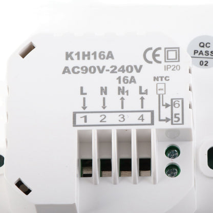 Smart Thermostat LCD Display Keypad AC 95-240V 16A for Home Electric Heating Thermostat V1294-YM0512-3113220275311