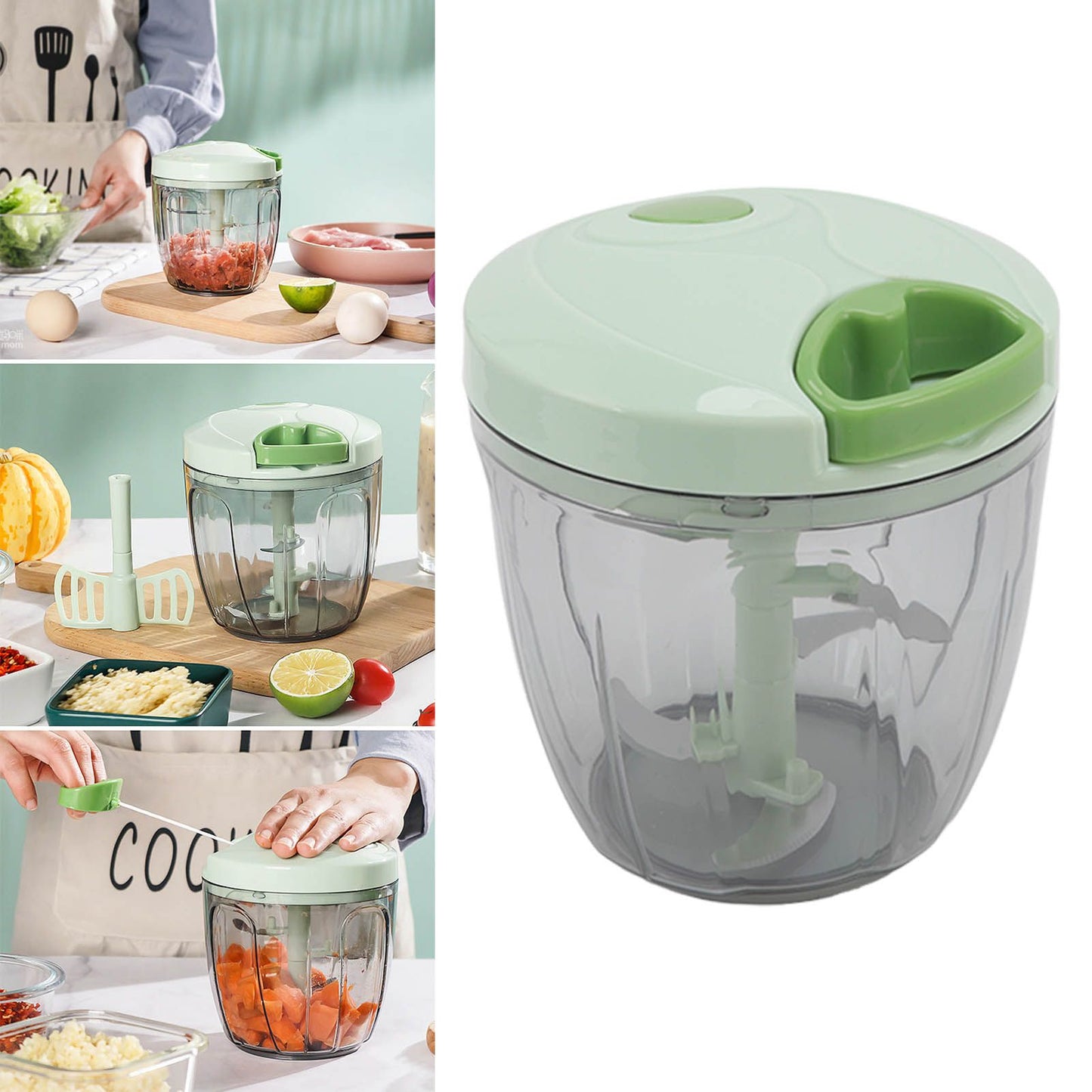 Manual Meat Grinder Multifunction Handheld Vegetable Chopper Stainless Steel Garlic Mincer for Kitchen V1294-YM0512-3113220276911