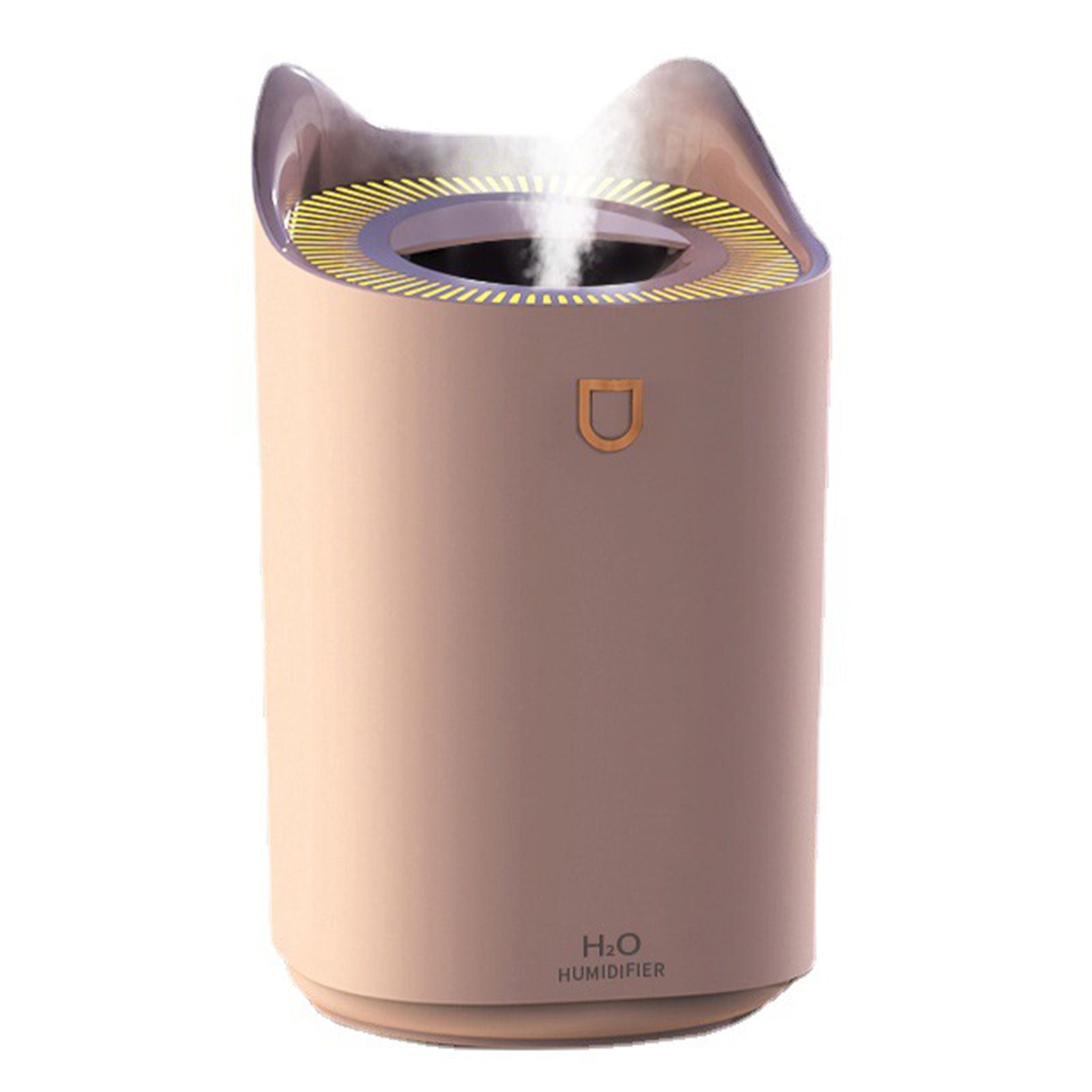 2L Air Humidifier USB Deep Hydration Fine Spout Multifunction Desk Humidifier Ambient Light for Office Pink V1294-YM0512-3113220277212