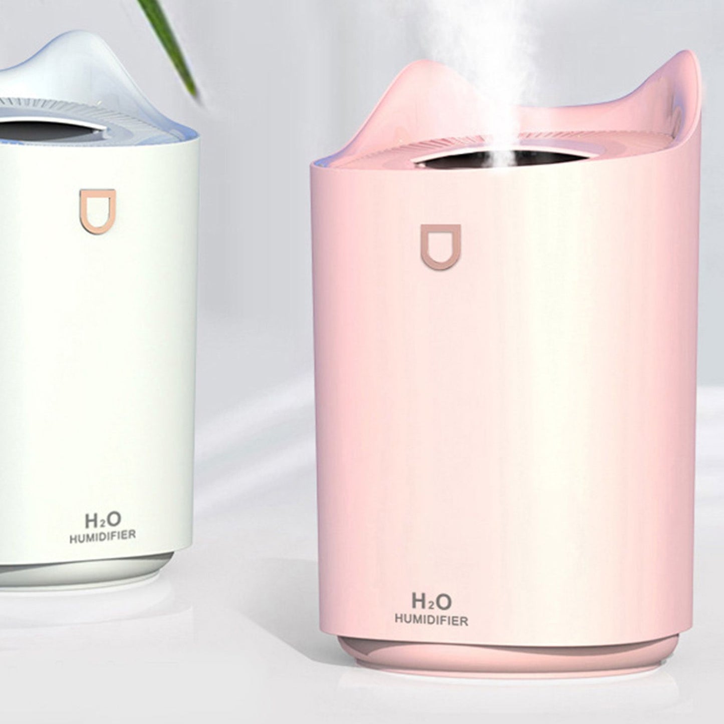 2L Air Humidifier USB Deep Hydration Fine Spout Multifunction Desk Humidifier Ambient Light for Office Pink V1294-YM0512-3113220277212